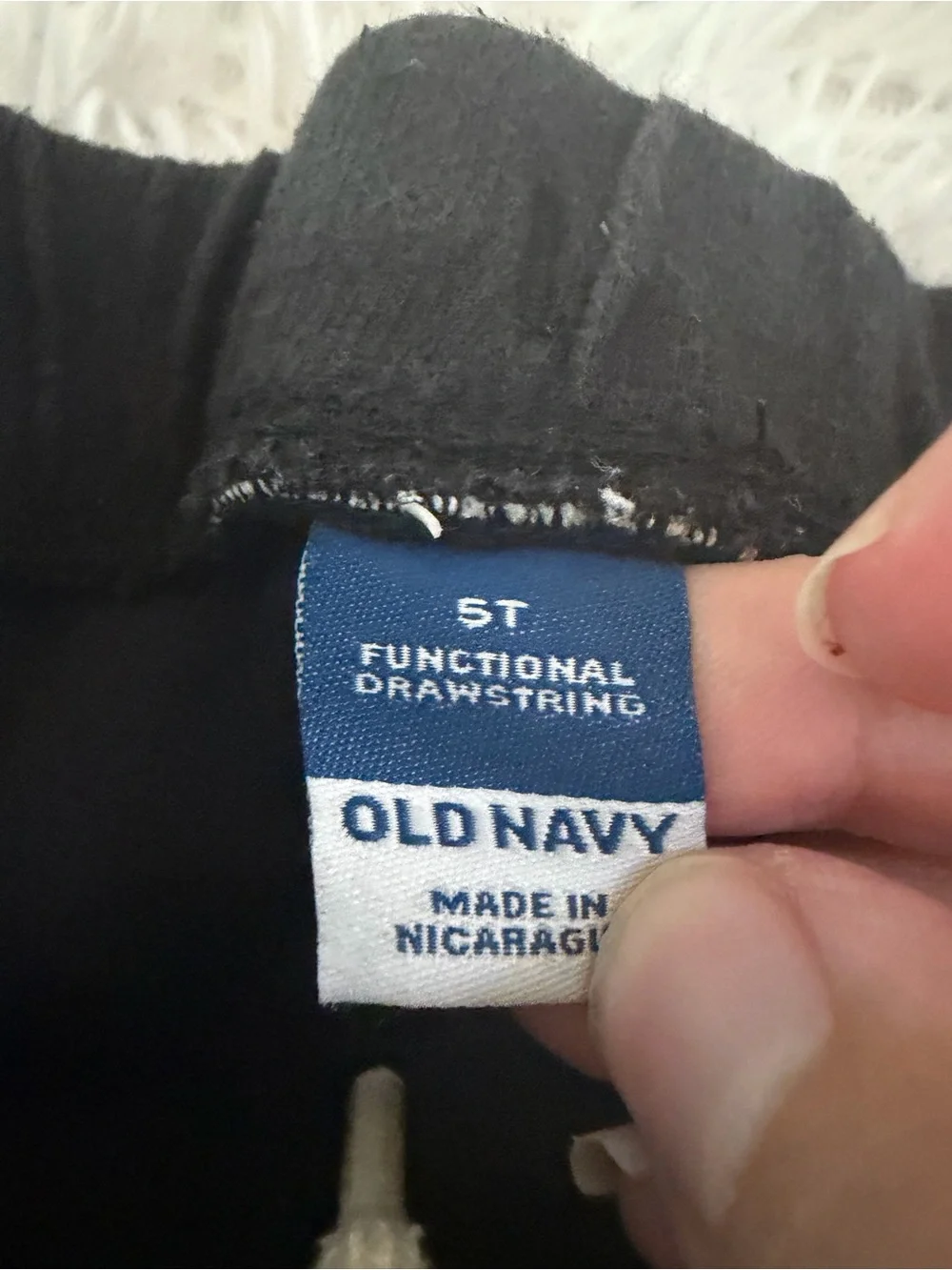 5T Boys Jogger Sweatpants Bundle Old Navy Carters Black Cotton 3 Pack